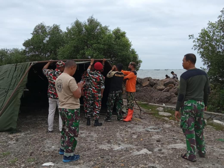 Lanal Banten Turunkan Tim Dan Dirikan Posko SAR Pesawat Sriwijaya Air SJ-182