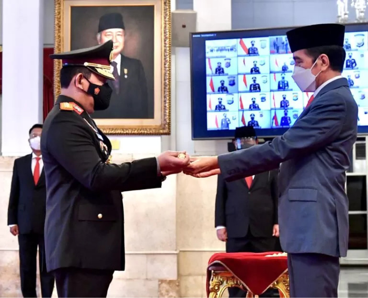 Presiden Jokowi Lantik Listyo Sigit Prabowo sebagai Kapolri