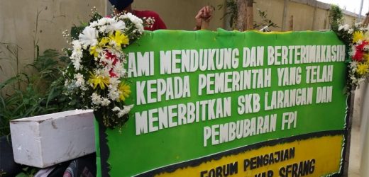 Sejumlah Elemen Masyarakat Kabupaten Serang Apresiasi Pembubaran FPI