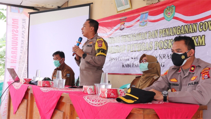 Kapolres Serang Himbau Petugas PPKM Skala Mikro Patuhi Prokes 5M