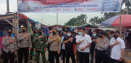 Kapolres Serang Resmikan Dua Pasar Tangguh Nusantara di Ciruas dan Kibin