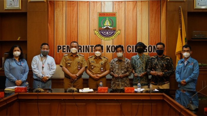 Wali Kota Cilegon Saksikan Penyerahan Krakatau Posco The Hero Award 2020