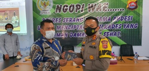 Ngopi Bareng Kapolres, Apdesi dan Pemkab Serang Bahas Pilkades Serentak Aman, Damai dan Sehat