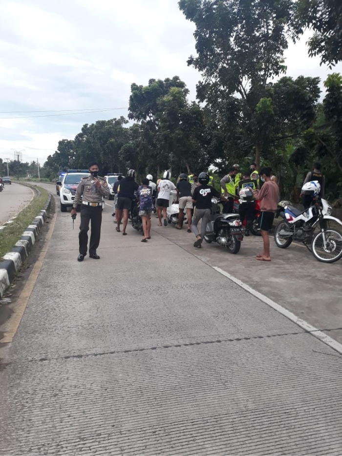 Balap Liar Deket KP3B, Sepuluh Motor Diangkut ke Polda Banten