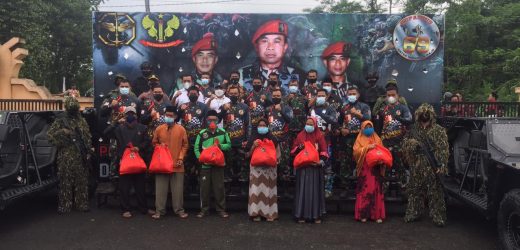 Grup 1 Kopassus Warnai Hut 69 Dengan Baksos
