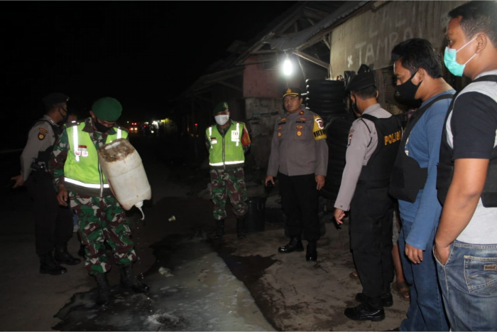 Tekan Penyebaran Covid-19, Aparat Gabungan di Kabupaten Serang Gelar Patroli Skala Besar