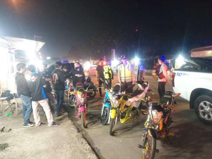 SFJJ Kumpul Tanpa Prokes Covid-19, Polres Serang Amankan 7 Unit Motor Bodong