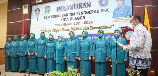 Walikota Helldy Lantik Pengurus Tim Penggerak PKK Kota Cilegon