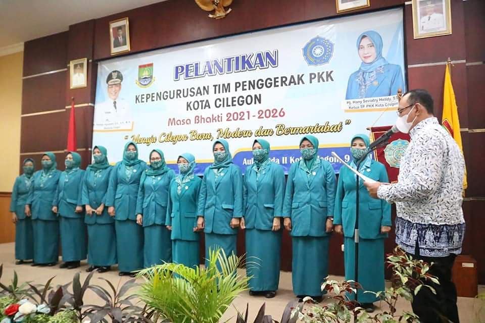 Walikota Helldy Lantik Pengurus Tim Penggerak PKK Kota Cilegon