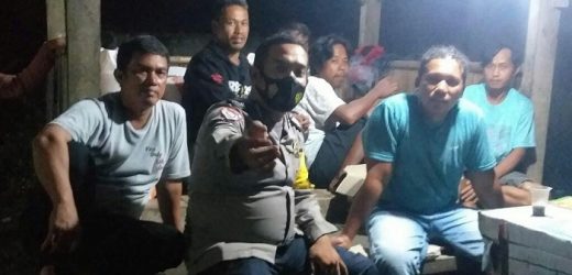 Jaga Harkamtibmas, Polsek Petir Laksanakan Ronda Siskamling