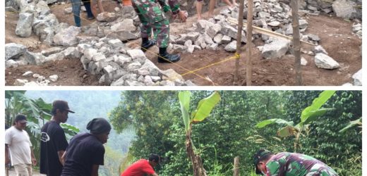 Babinsa Koramil 2303/Pulomerak Melaksanakan Karya Bakti (Karbak) Di kel. Kotabumi dan Kel.Grogol Kota Cilegon