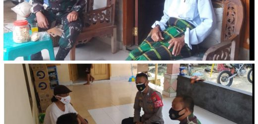 Babinsa Koramil 2306/Mancak Melaksanakan Komunikasi Sosial (Komsos) di Des. Labuan dan Des. Sangiang