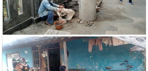 Babinsa 2307/Ciwandan Melakukan Kegiatan Karya Bakti (Karbak) di Kel.Kebonsari dan Kel. Gunungsugih