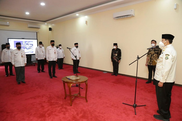 Gubernur WH Lantik 6 Pejabat Tinggi Pratama Provinsi Banten