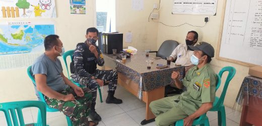 Bintara Pembina Potensi Maritim (Babinpotmar) TNI AL Banten Melaksanakan Tracing Covid19 di masayarakat Maritim