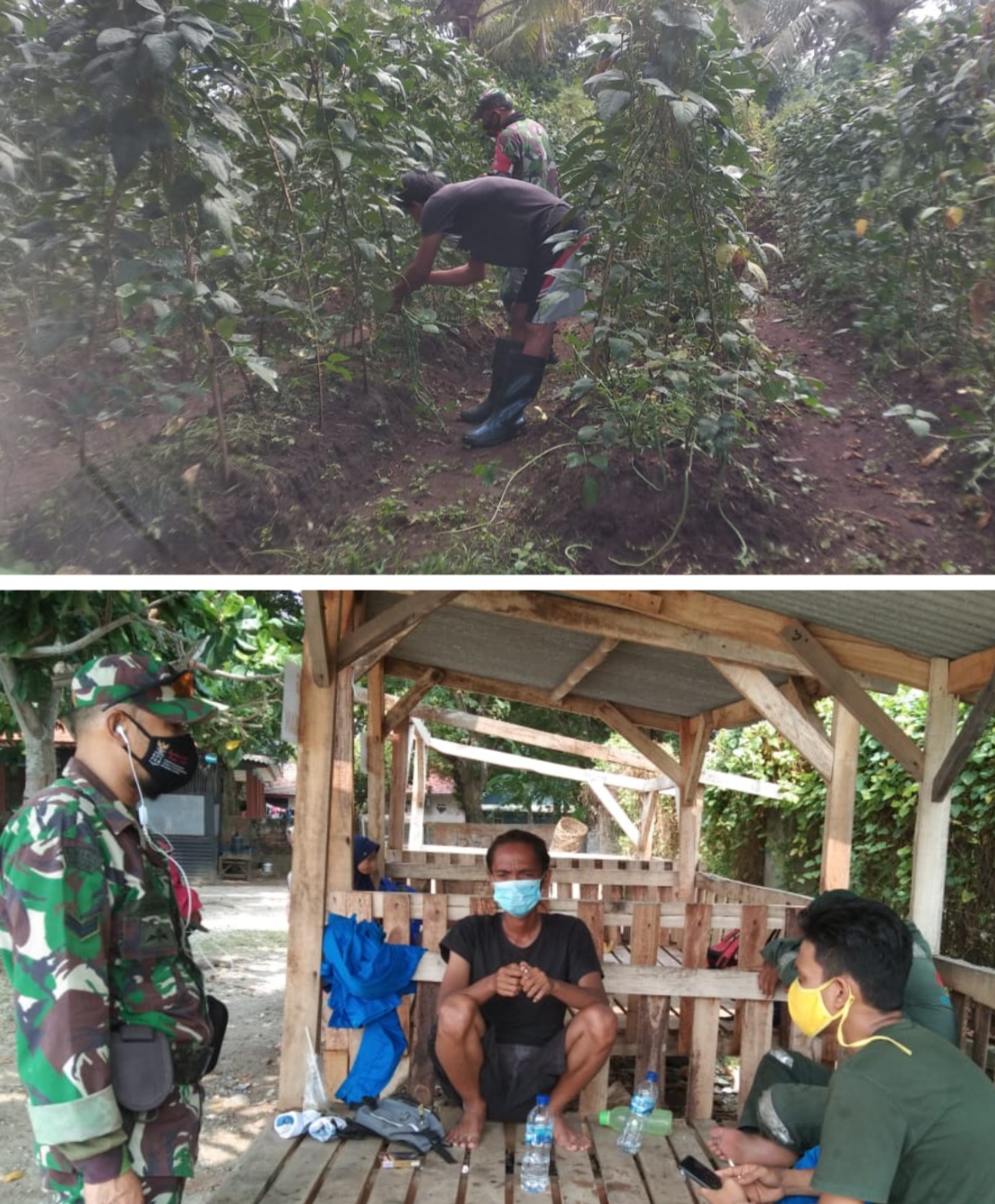 Babinsa Koramil 2304/Anyer Melaksanakan Bintahwil di Wilayah Des. Bunihara dan Des. Anyar