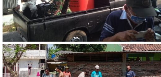 Anggota Babinsa Koramil 2301/Cilegon Melaksanakan Kegiatan Karya Bakti (Karbak) di Kel. Sukma dan Kel. Jombang Wetan