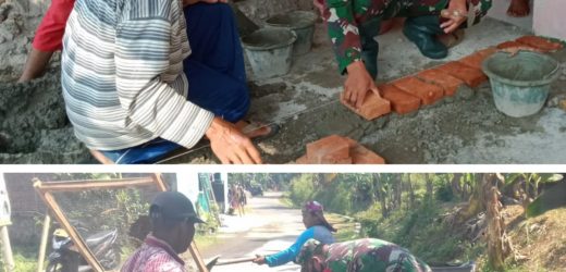 Babinsa Koramil 2303/Pulomerak Melaksanakan Karya Bakti (Karbak) Di kel. Purwakarta dan Kel. Mekarsari Kota Cilegon