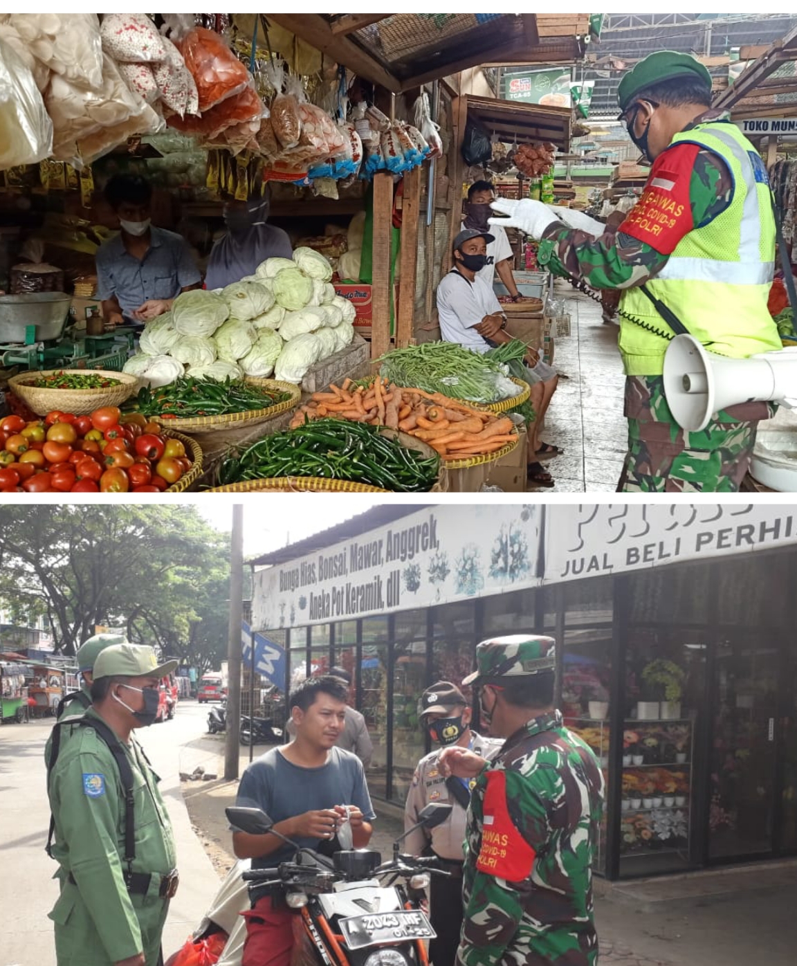 Anggota Babinsa Koramil 2301/Cilegon Melaksanakan Kegiatan BINTAHWIL di Kel. Ciwaduk dan Kel. Sukma