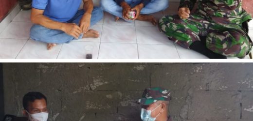 Anggota Babinsa 2306/Mancak Melakukan Kegiatan Karya Bakti (Karbak) Des. Sangiang dan Des. Ciwarna Kec. Mancak