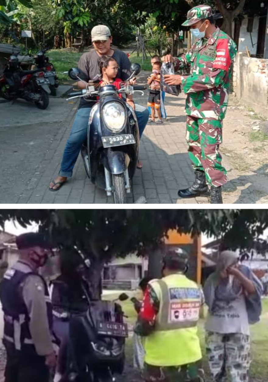 Anggota Babinsa 2307/Ciwandan Melakukan Kegiatan BINTAHWIL di Kel. Tegal Ratu dan Kel. Lebak Denok