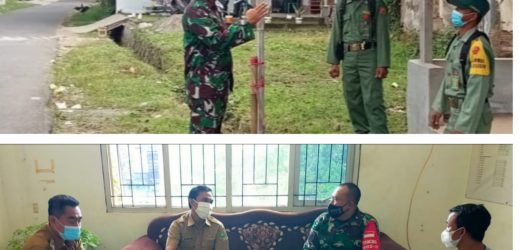 Babinsa Koramil 2303/Pulomerak Melaksanakan Karya Bakti (Karbak) Di sekitar masyarakat