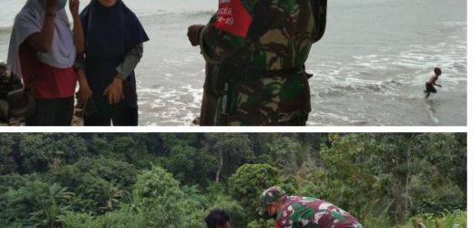 Anggota Babinsa Koramil 2304/Anyer Melaksanakan Bintahwil di Wilayah Sekitar
