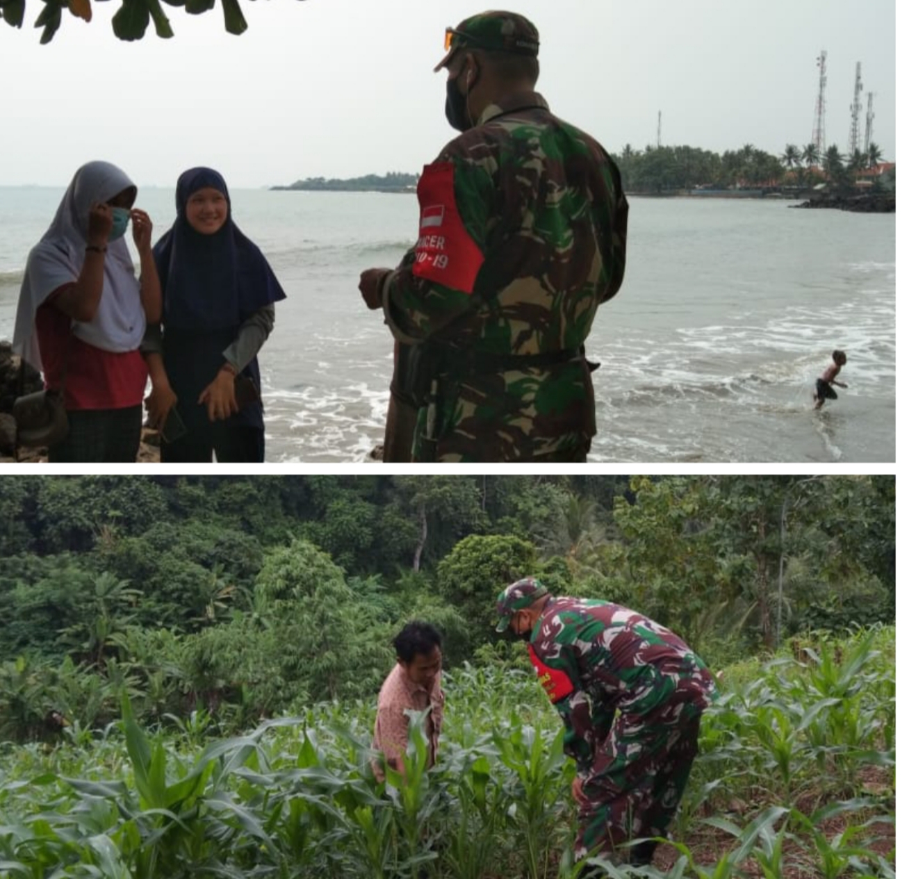 Anggota Babinsa Koramil 2304/Anyer Melaksanakan Bintahwil di Wilayah Sekitar