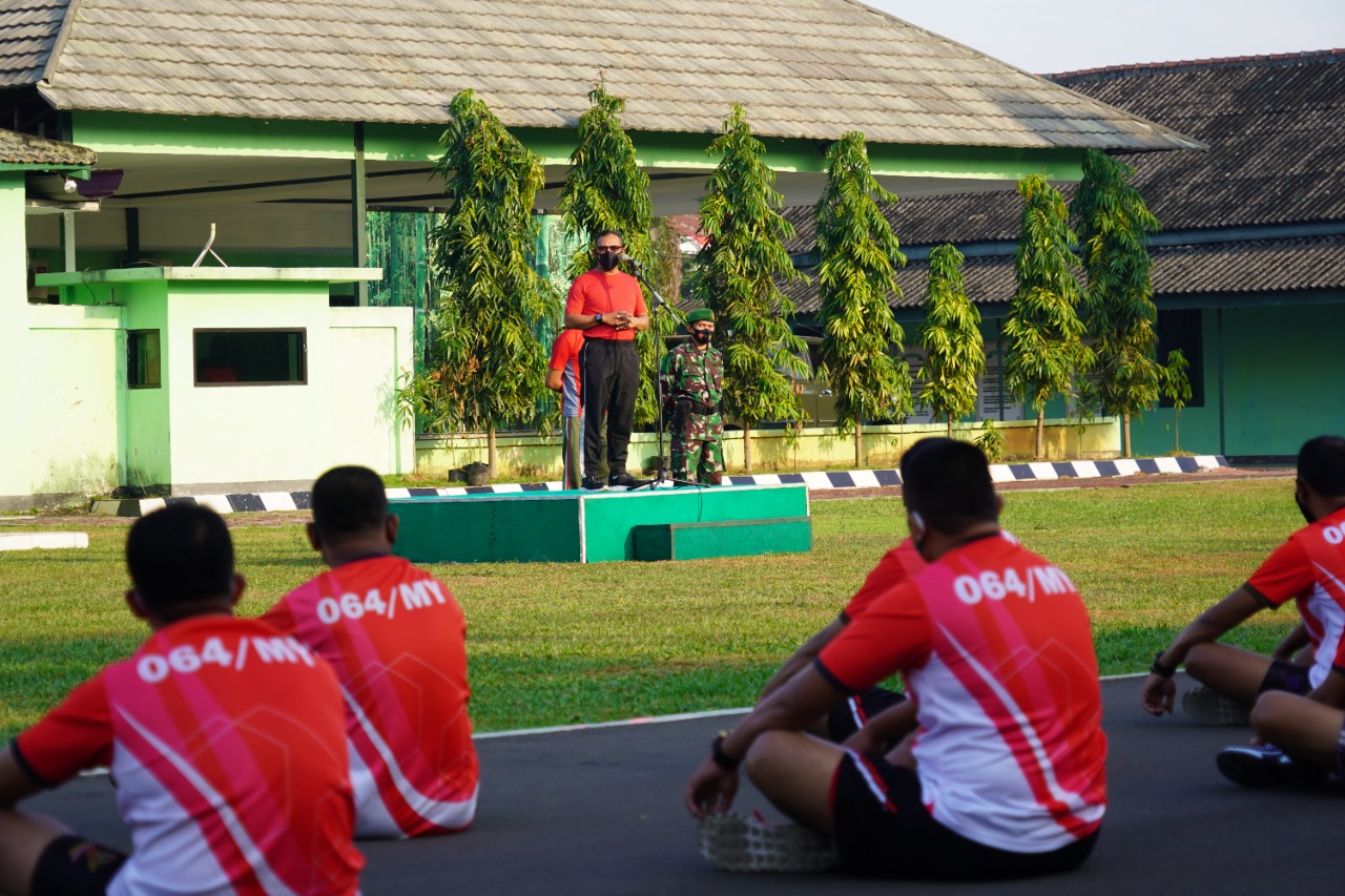 Apel Perdana, Danrem 064/MY Ajak Anggota Jaga Kebersihan Lingkungan