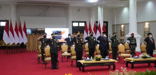 Peringati Hari Kesaktian Pancasila ,  Danrem 064/MY Ikuti Upacara Secara Virtual