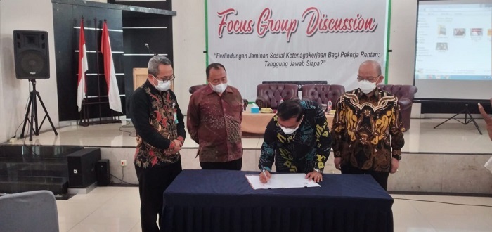 Gelar FGD Sosialisasikan Sadar Perlindungan Sosial Bagi Pekerja Rentan,  ICMI Orwil Banten Rangkul BPJS Ketenagakerjaan