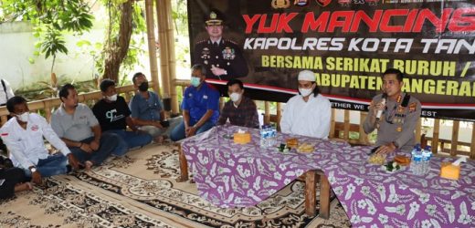 Mancing Bersama Buruh, Kapolresta Tangerang Kombes Pol Wahyu Sri Bintoro Ucapkan Terimakasih