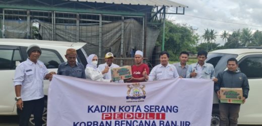 Kadin Kota Serang Bantu Korban Banjir di Kawasan Banten Lama