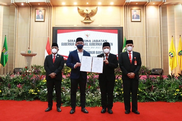 Sertijab Gubernur Banten, Andika Hazrumy Titip Lanjutkan Program ke Al Muktabar