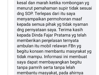 Komentar Dianggap Menyakitkan Relawan FBn, Sekdis Dinsos Pandeglang : Saya Minta Maaf