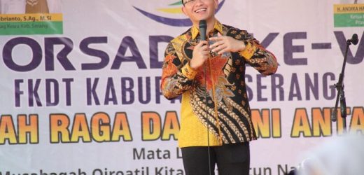 Hadiri Porsadin Kabupaten Serang 2022, Andika Hazrumy Ajak Dukung Kemajuan Madrasah Diniyah