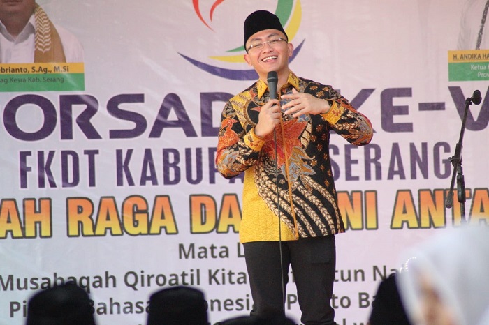 Hadiri Porsadin Kabupaten Serang 2022, Andika Hazrumy Ajak Dukung Kemajuan Madrasah Diniyah