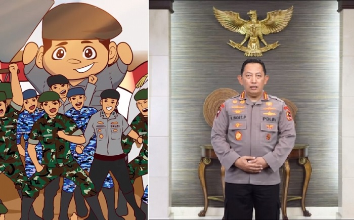 HUT TNI Ke-78, Kapolri Harap TNI-Polri Bersinergi Hadapi Tantangan Bangsa