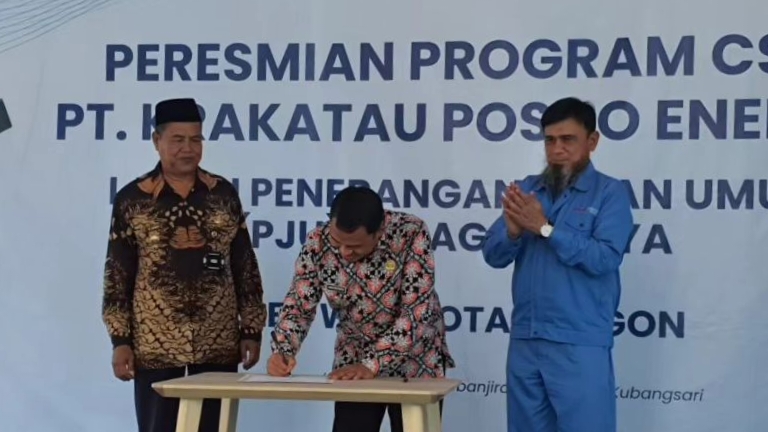 Resmikan PJUTS, Sanuji Berharap Dapat Mencegah Kriminalitas