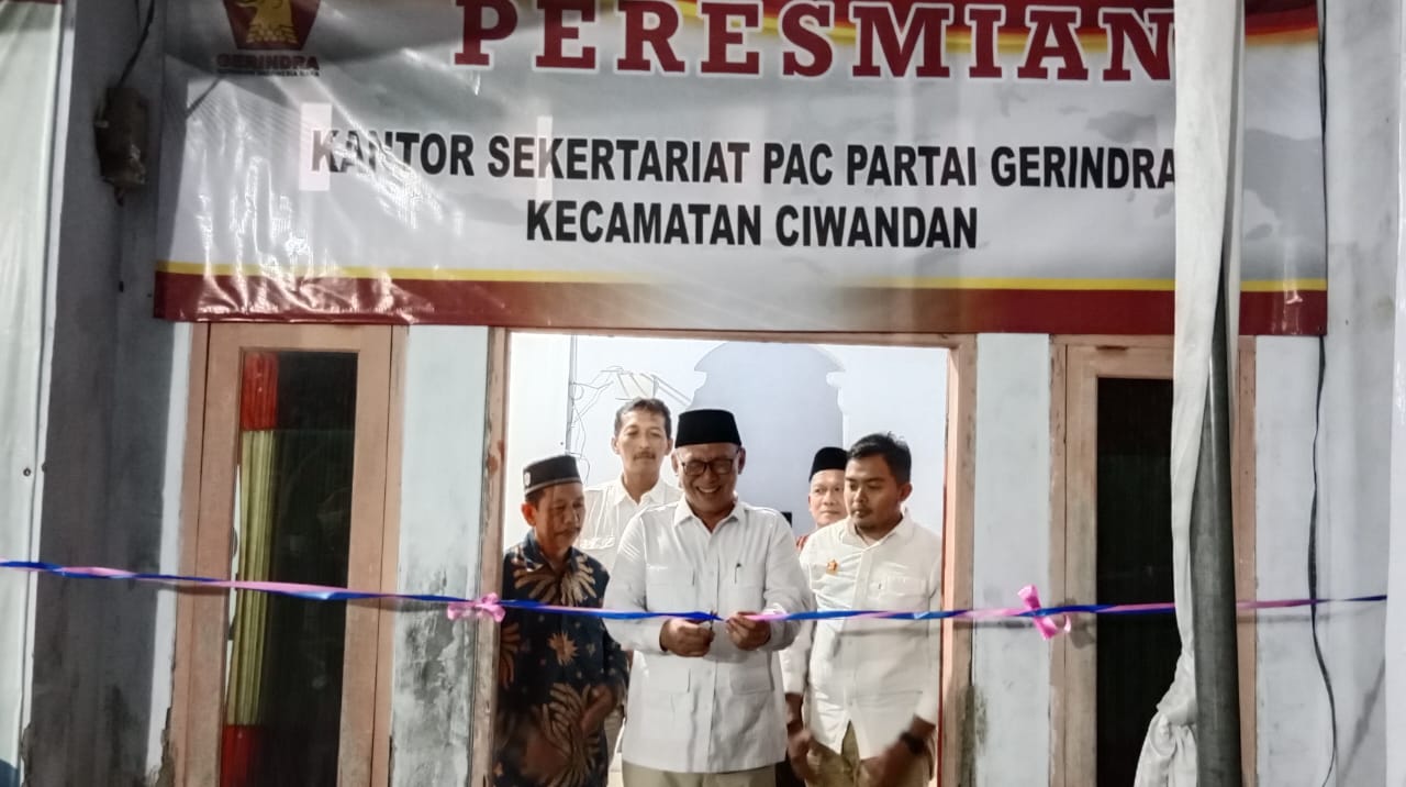 Kantor Sekretariat PAC Ciwandan Diresmikan, Sofiyan Targetkan 4 Kursi Dan Optimis Menang