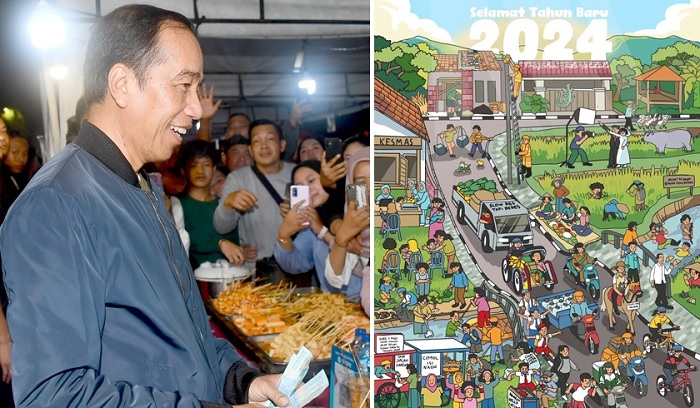 Pesan Presiden Jokowi di Tahun Baru 2024: Indonesia Berjalan di Jalur Yang Benar