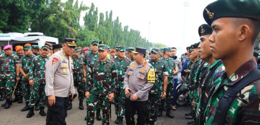 Kapolri dan Panglima TNI Cek Kesiapan Pasukan Pengamanan Pemilu 2024
