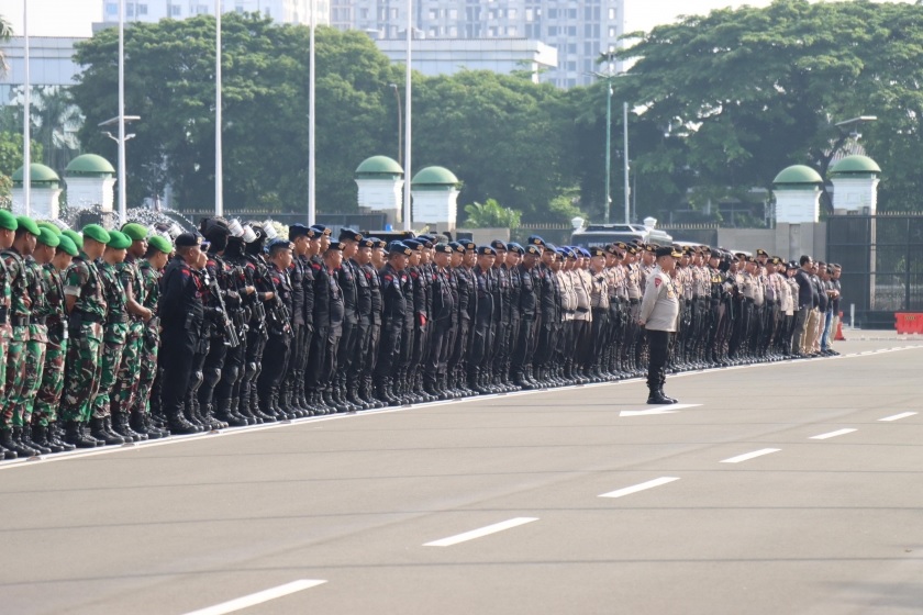 Jelang Penetapan Pemenang Pemilu 2024, Polri Siapkan 3.055 Personel Gabungan Kawal Unjuk Rasa Hari Ini