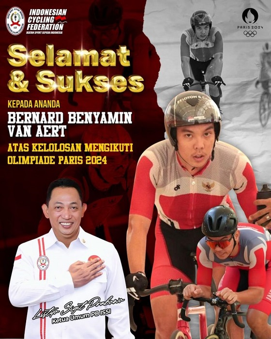 Kapolri Bangga Bernard Atlet Sepeda Lolos Olimpiade Paris 2024