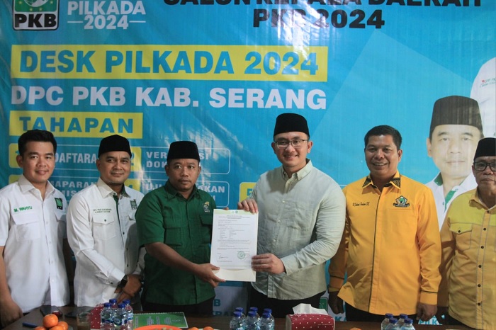 Pilkada Kabupaten Serang 2024, Andika Hazrumy Calon Tunggal Yang Daftar ke PKB