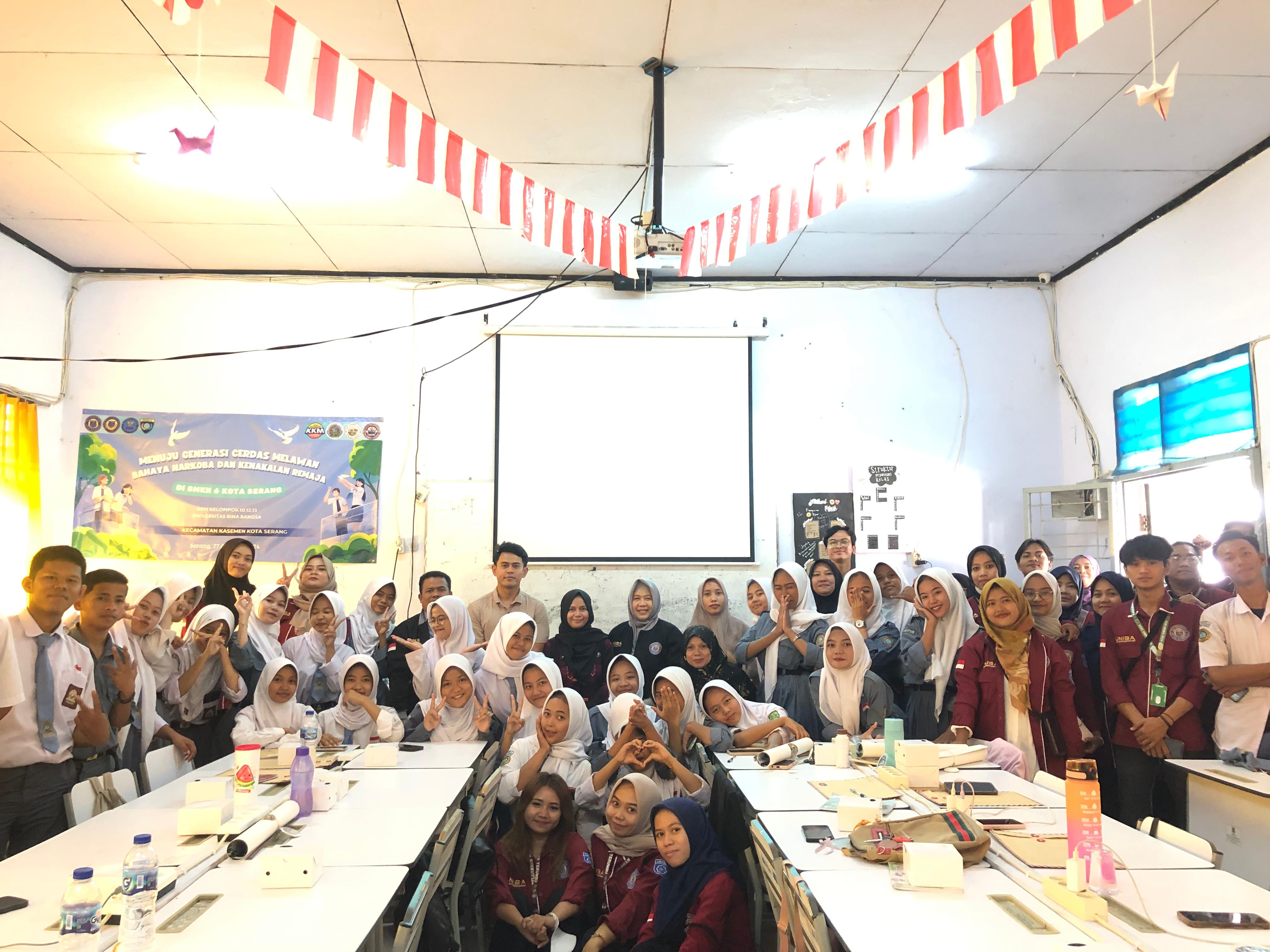 Sinergitas Mahasiswa KKM Uniba Dalam Menyoroti Kenakalan Remaja dan Narkoba Dimata Hukum