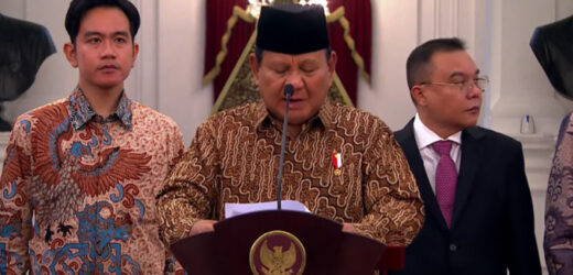 Presiden Prabowo Umumkan Susunan Kabinet Merah Putih