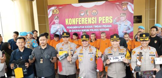 Tak Butuh Waktu Lama, Satreskrim Polres Serang Ungkap Kasus Curat dan Curanmor yang Resahkan Warga