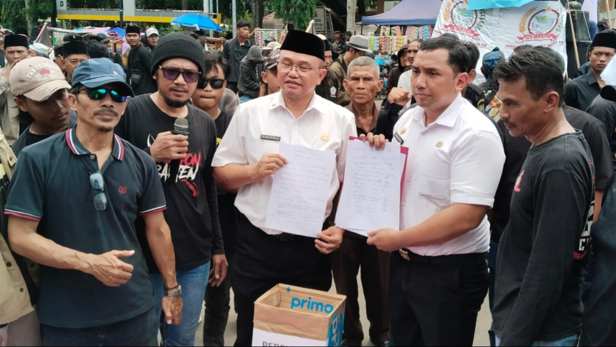 Temui Pendemo, Plt. Asda I Tegaskan seluruh Kewajiban Pemkot Cilegon Dibayarkan di Tahun 2025