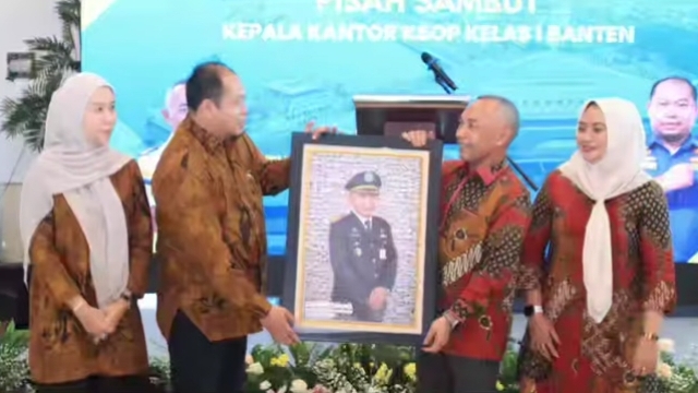 Pisah Sambut Kakan KSOP Kelas I Banten Dari Mukhlish Tohepaly Kepada Capt. Bharto Ari Raharjo, M.SI